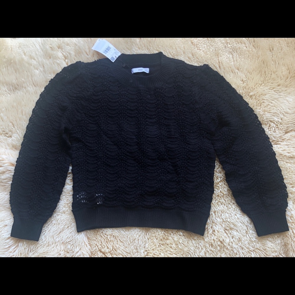 Mango black knit, Size M